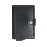 Valenta Card Case Essential Wallet - Porte Cartes de Crédit en Cuir véritable - 10 Cartes - Noir